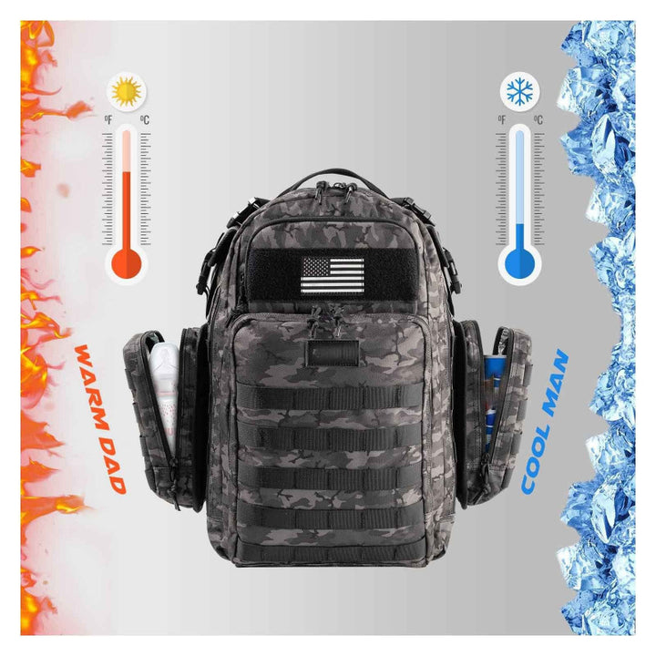 Tactical Backpack with Multifunctional Compartments Bowlift