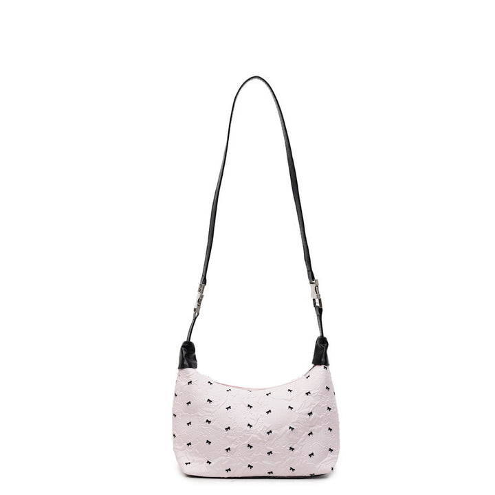 Quilted Floral Shoulder Handbag Bowlift