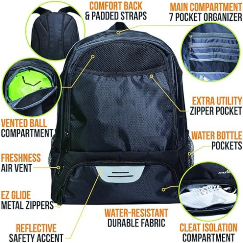 Versatile Soccer Equipment Backpack Bowlift