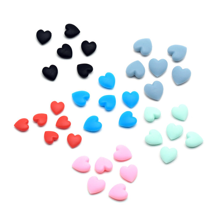 Decorative Heart Shaped Rubber Charms Bowlift