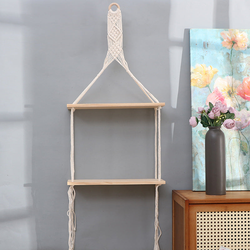 Macrame Wall Mounted Shelf Bowlift