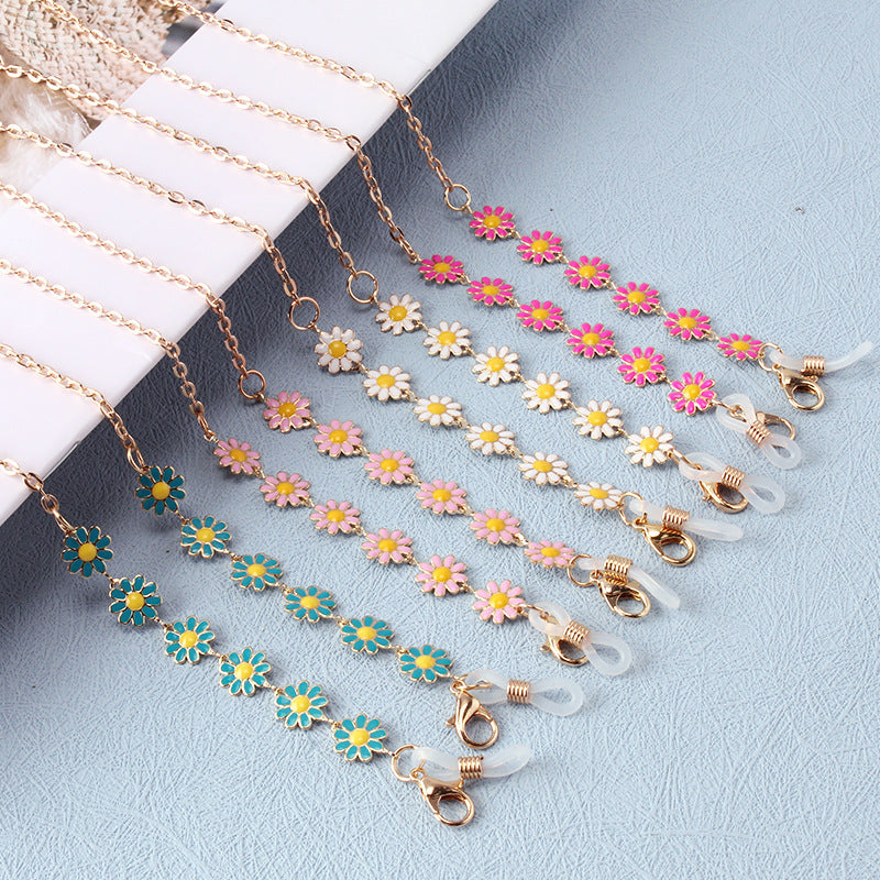 Floral Charm Eyewear Chain Bowlift