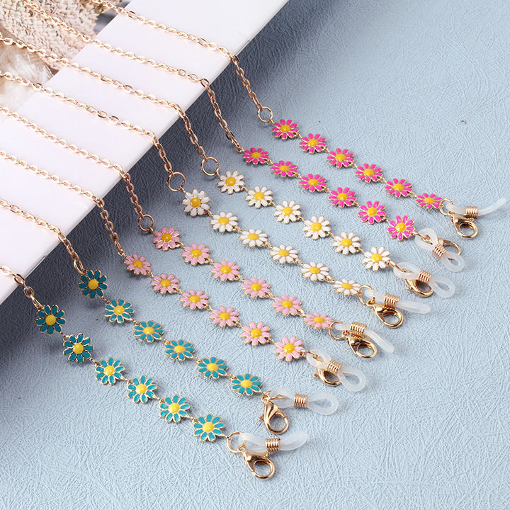 Floral Charm Eyewear Chain Bowlift