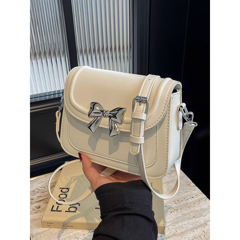 Elegant Bow-Detail Shoulder Bag Bowlift