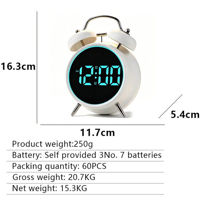 Digital Radio Alarm Clock in Modern Design Bowlift