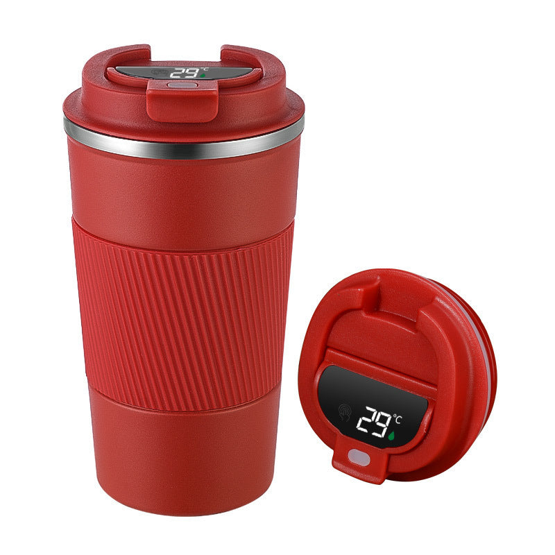 Insulated Stainless Steel Travel Coffee Tumbler with Leakproof Lid and Carry Strap Bowlift