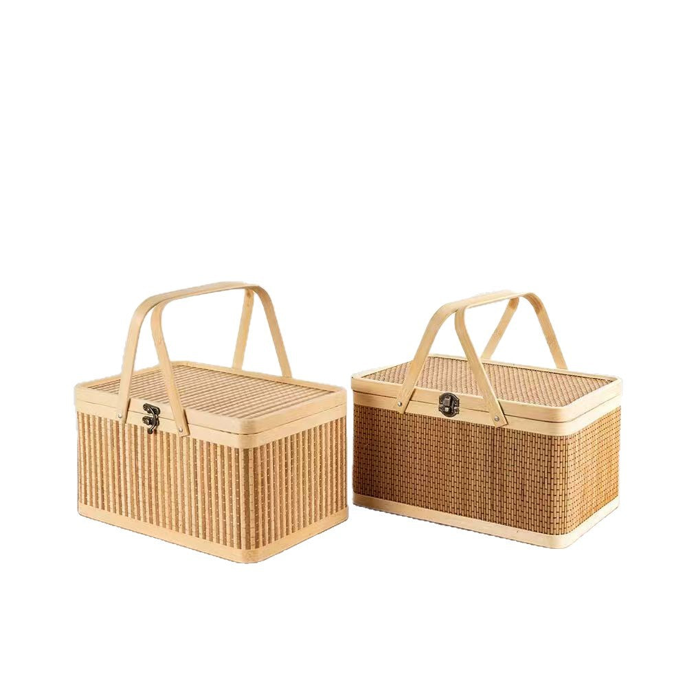 Practical Storage Basket Made of Rattan Bowlift