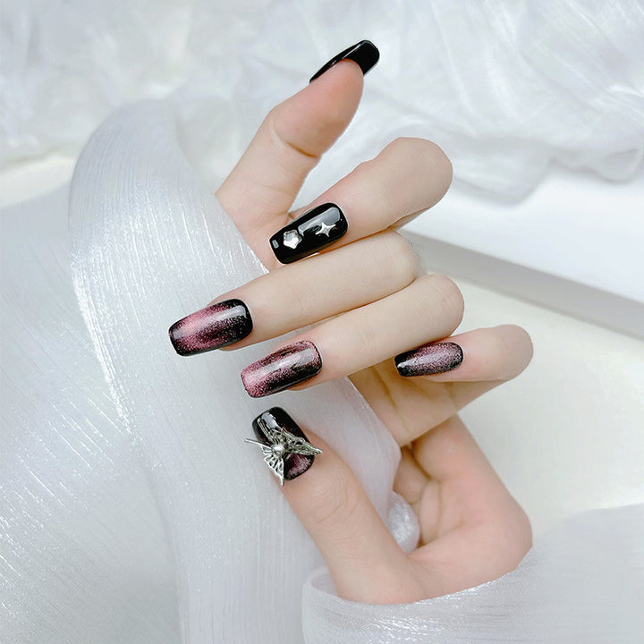 Decorative Press-On Nail Set Bowlift