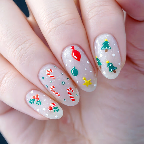 Christmas Art Nails Bowlift