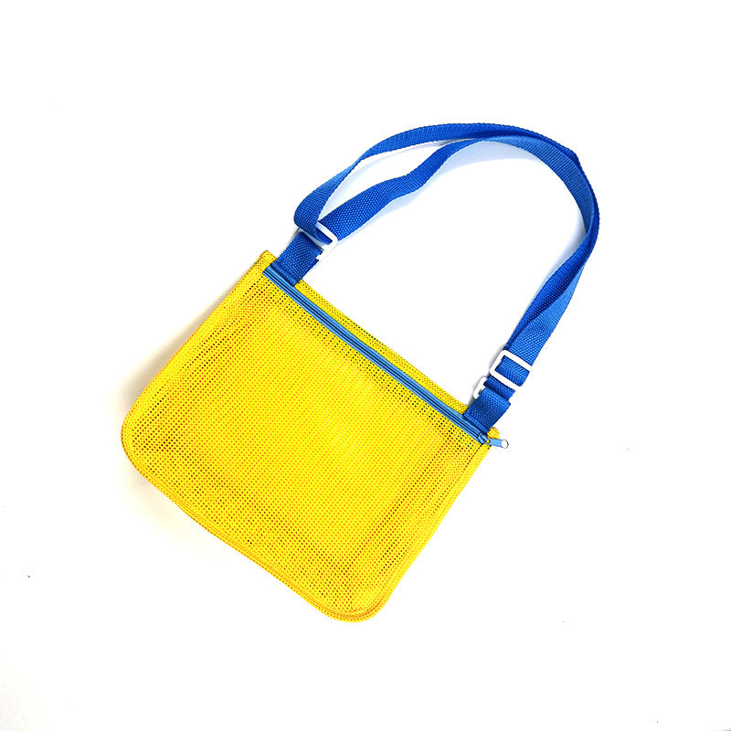 Versatile Beach Bag In Airy Mesh Design Bowlift