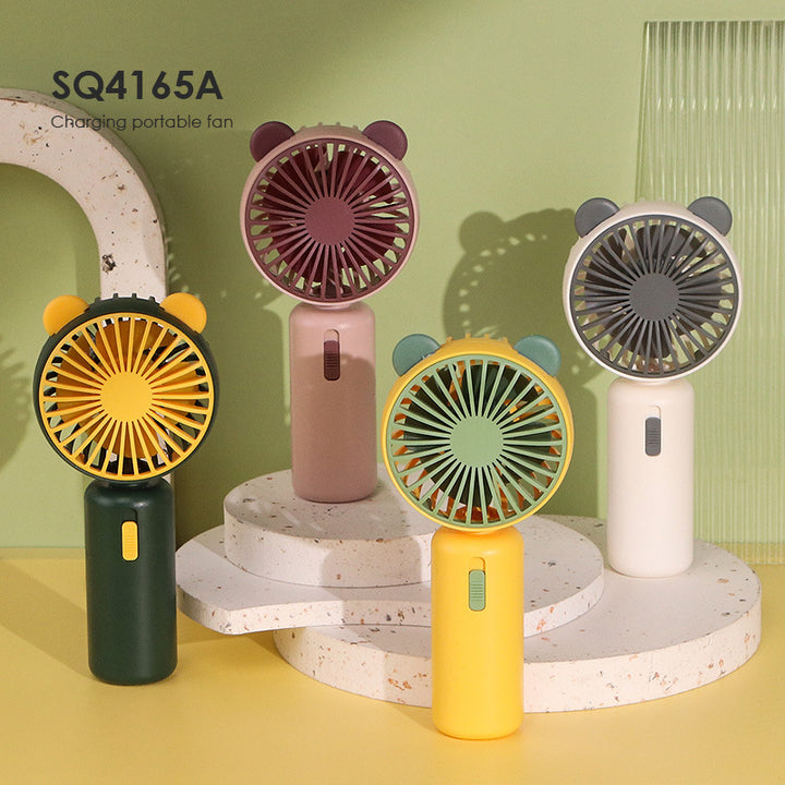 Unisex Cute Animal-Shaped Handheld Fan Bowlift
