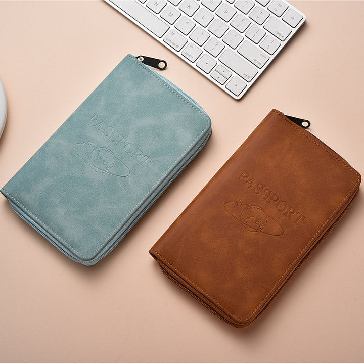 Stylish Zippered Passport Holder Bowlift