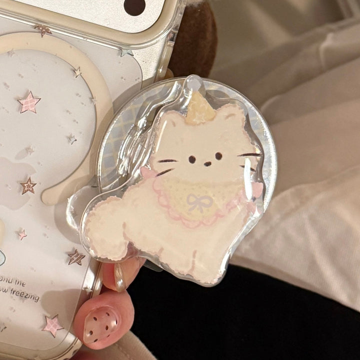 Kawaii Cat Design Phone Holder Bowlift