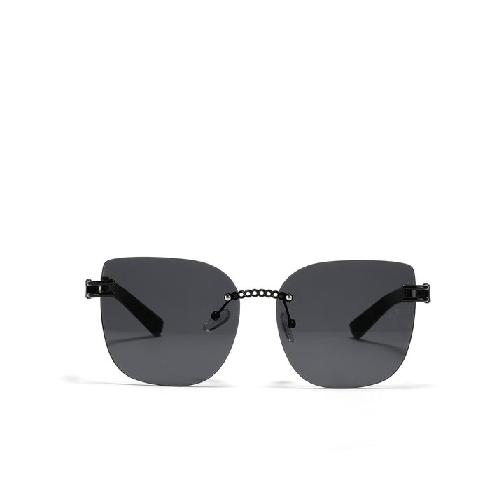 Women's Oversized Sunglasses with Stylish Gradient and Unique Frame Bowlift