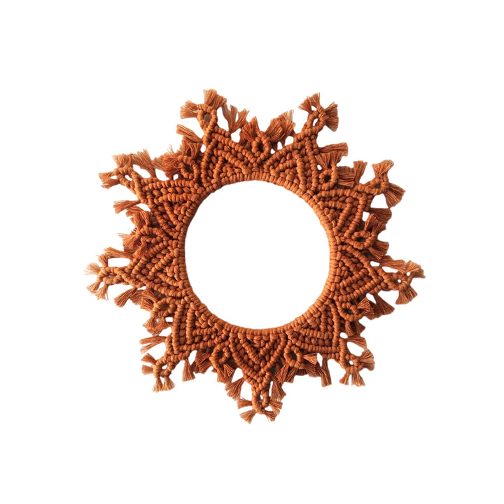 Decorative Macrame Wall Mirror Bowlift 1788942652