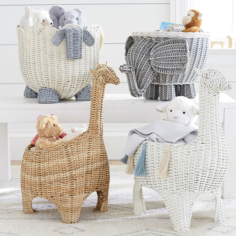 Playful storage basket in giraffe shape Bowlift