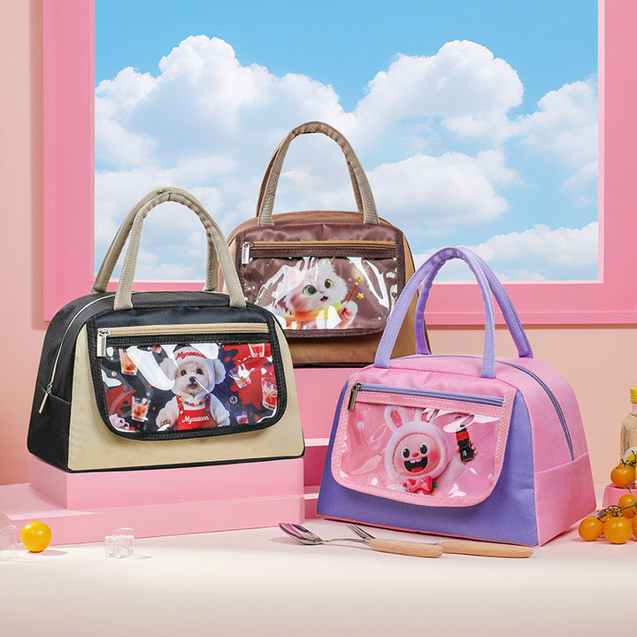 Multifunctional Cooler Bag with Transparent Viewing Window Bowlift