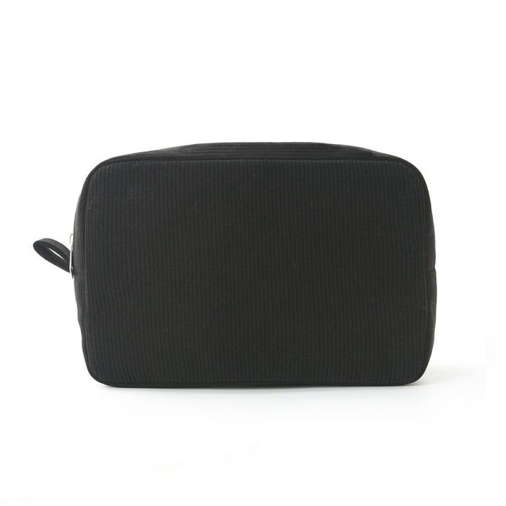 Cosmetic Organizer Bag Made of Textured Material Bowlift