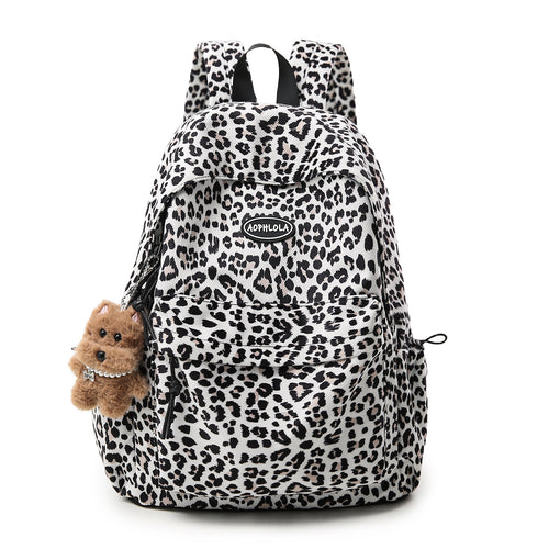 Animal Print Patterned School Backpack Bowlift