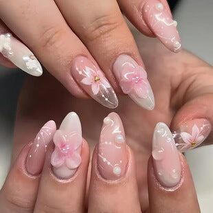Elegant Gel Nail Art Extensions Bowlift