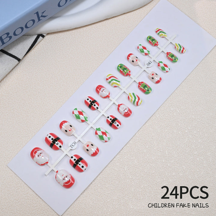 Children's Fun-Themed Press-On Nail Set Bowlift