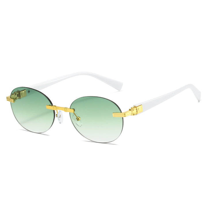 Women's fashionable sunglasses with transparent frame and flexible nose pad Bowlift