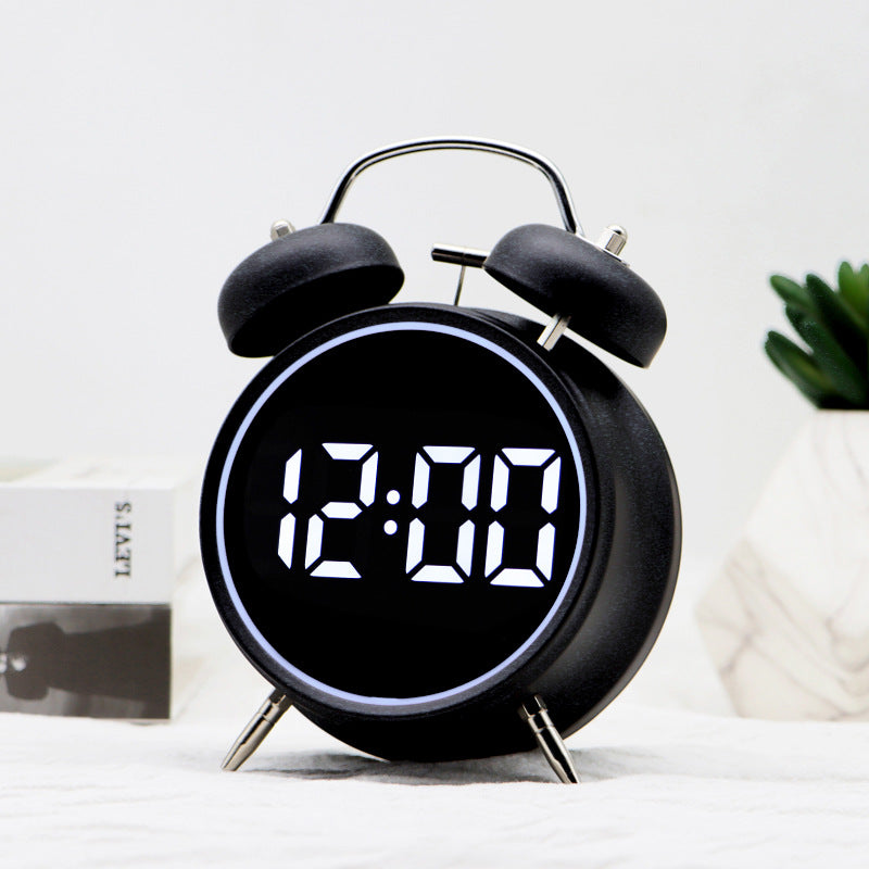 Digital Alarm Clock with Retro Design Bowlift