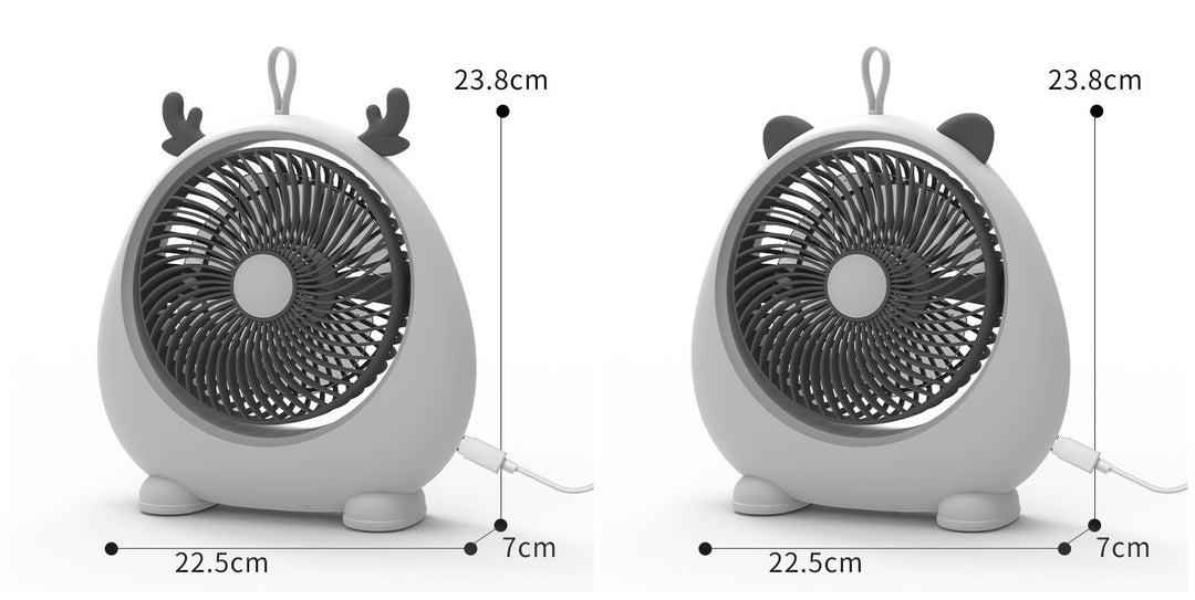 Women's Portable Mini Fan in Kawaii Animal Design Bowlift