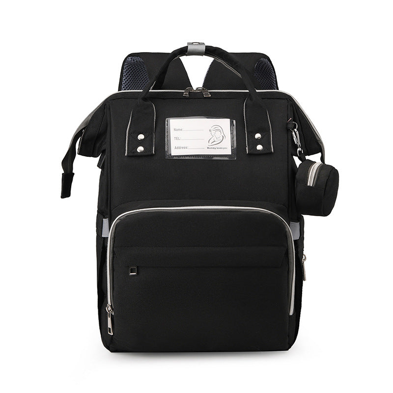 Multi-Compartment Functional Diaper Backpack Bowlift