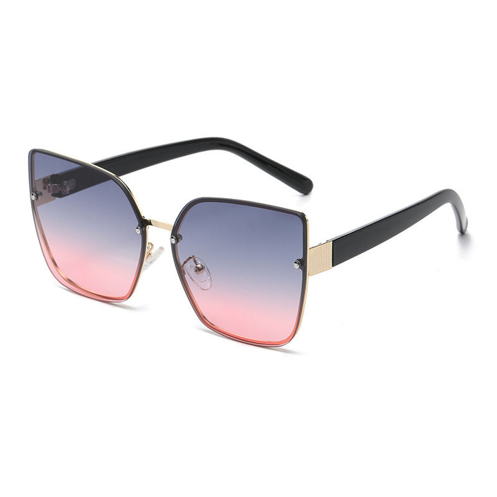 Ladies Oversized Sunglasses with Gradient Protection Bowlift