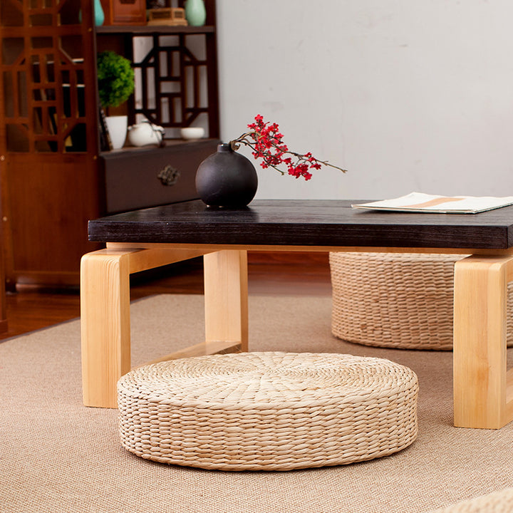 Handwoven Pouf in Boho Style Bowlift