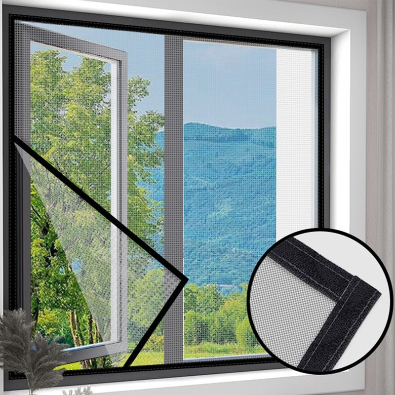 Magnetic mesh patio French door screen with ultra fine insect proof weave and self sealing closure Bowlift