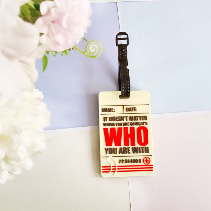 Unisex Travel Statement Luggage Tag Bowlift