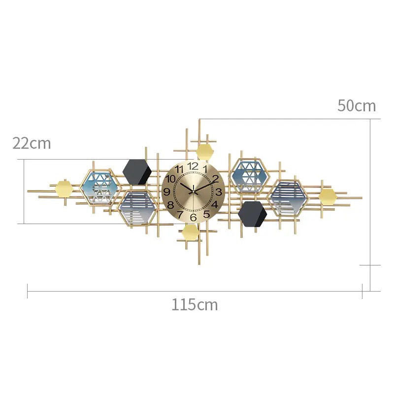 Geometric Wall Clock Bowlift