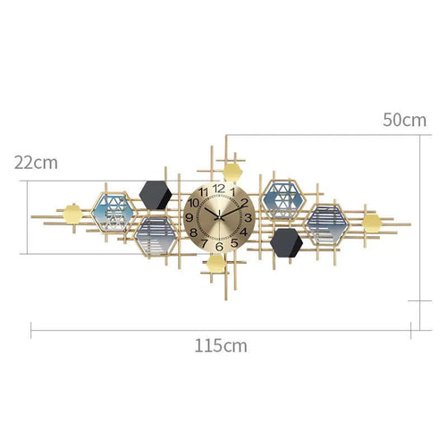 Geometric Wall Clock Bowlift