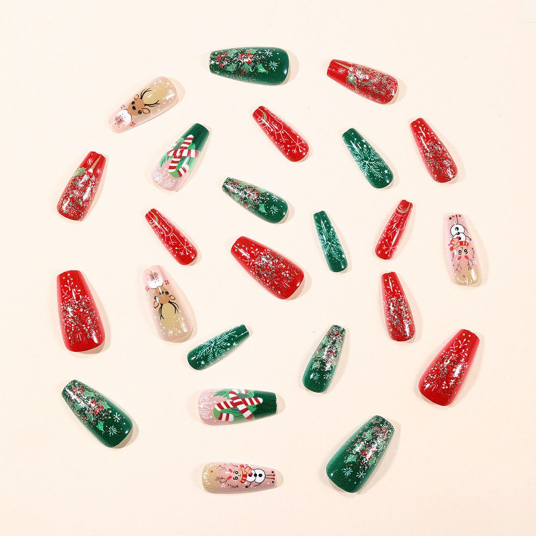Festive Themed 3D Nail Art Extensions Bowlift