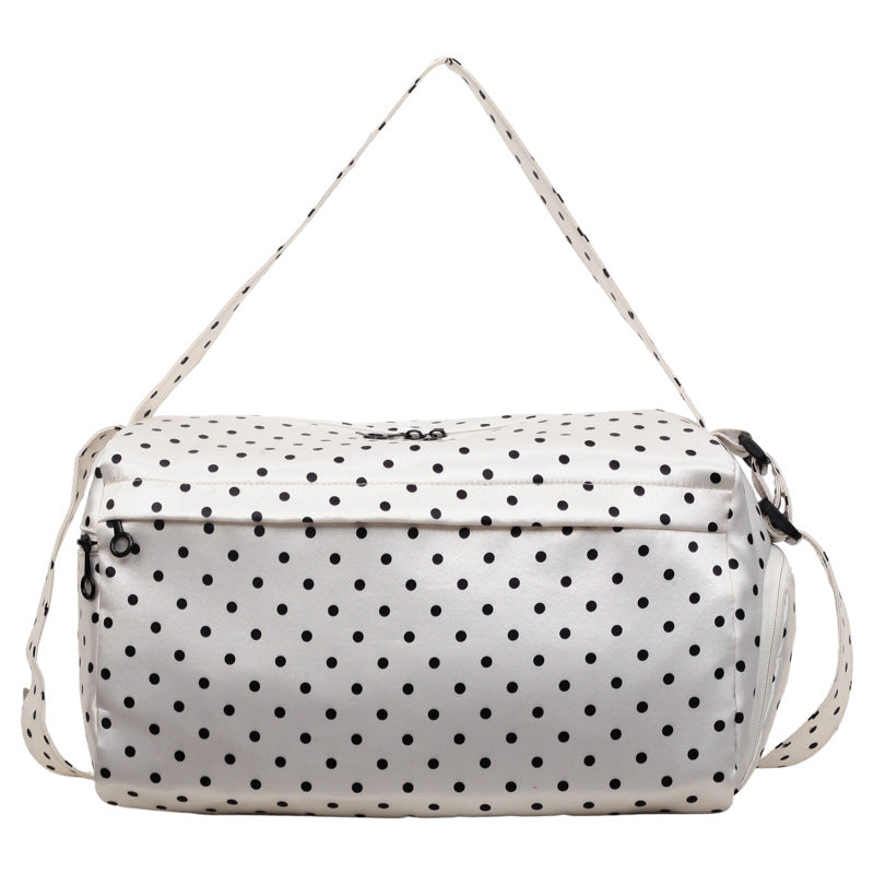Stylish Polka Dot Travel Duffle Bag Bowlift