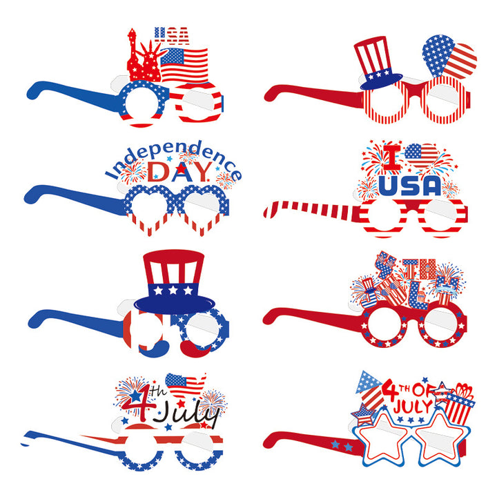 Unisex paper star-shaped tag with USA motif and jute cord Bowlift