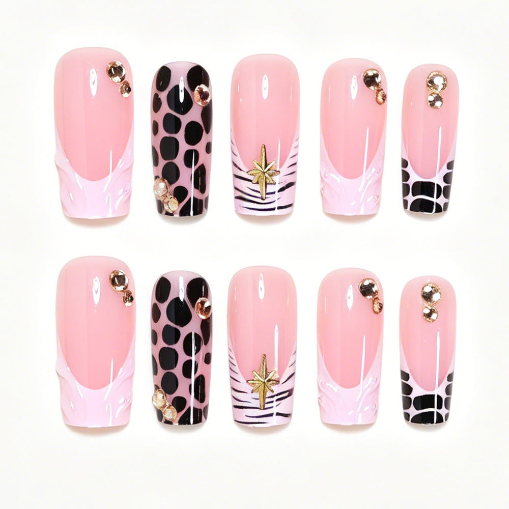 Creative Abstract Press-On Nail Art Set Bowlift