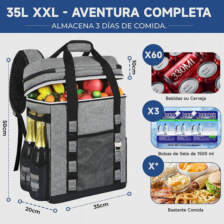 Women's Insulated Cooler Backpack with Generous Compartment Design Bowlift