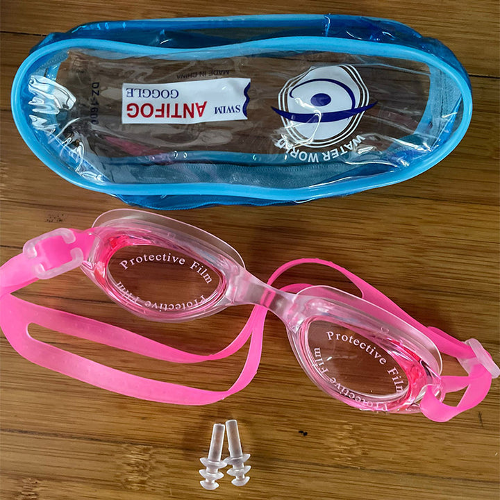Anti-Fog Swimming Goggles with Protective Lens Bowlift