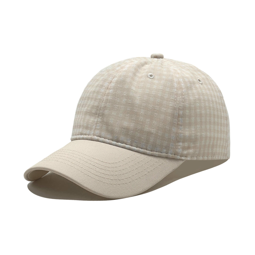 Ladies fashion cap with checkered pattern Bowlift