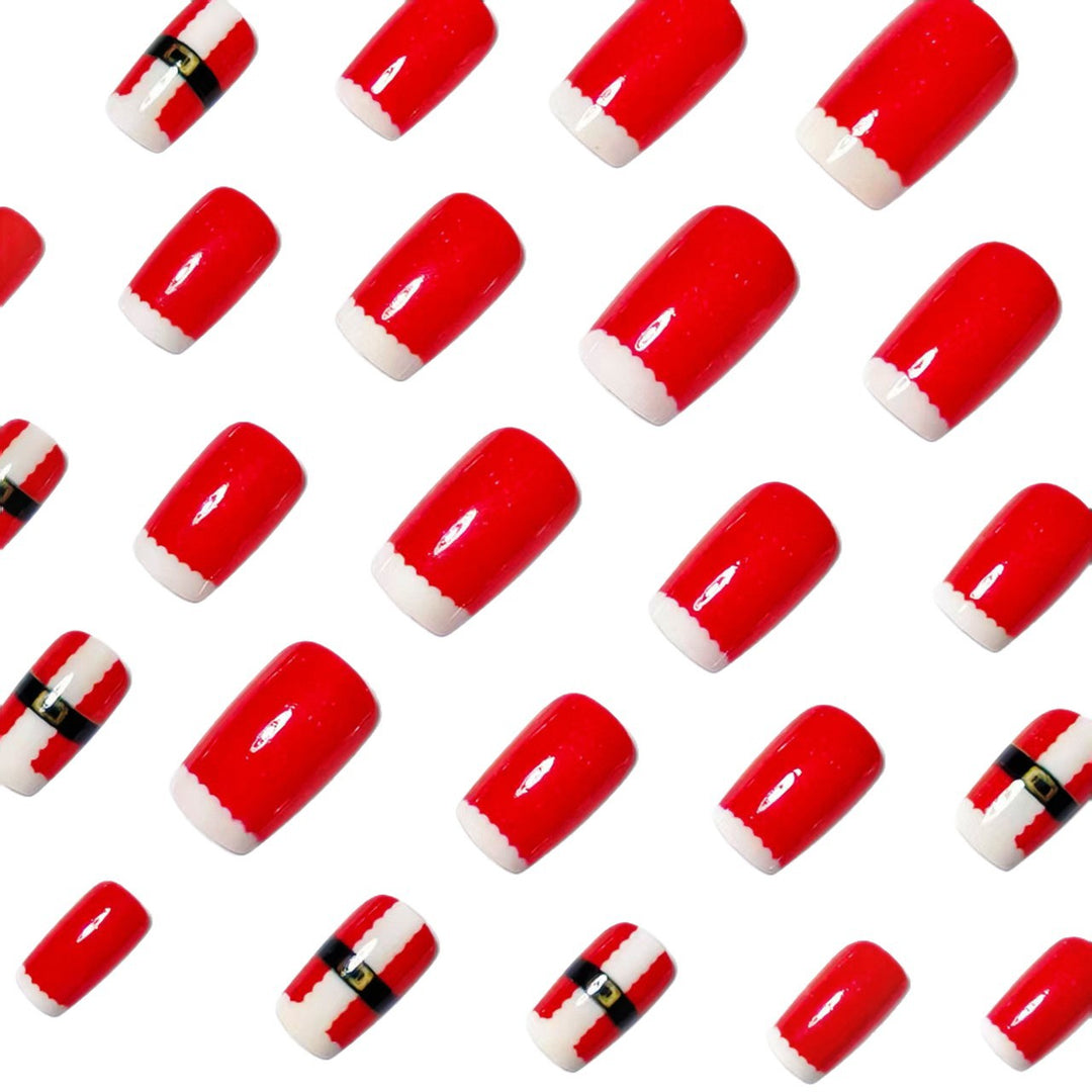 Christmas Art Nails in Festive Santa Design Bowlift