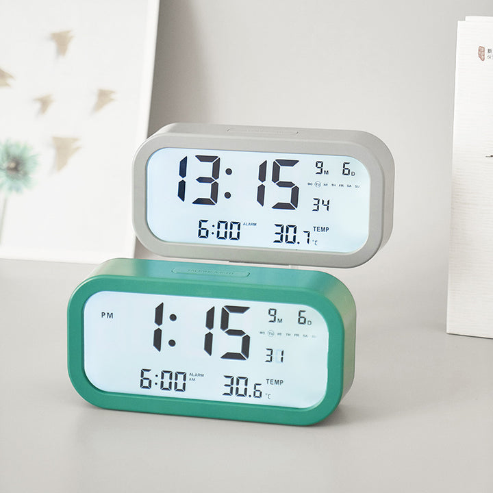 Digital Alarm Clock with Large LED Display and Temperature Function Bowlift