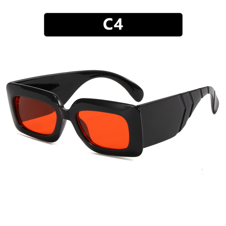 Women oversized sunglasses in fashionable snake leather look Bowlift