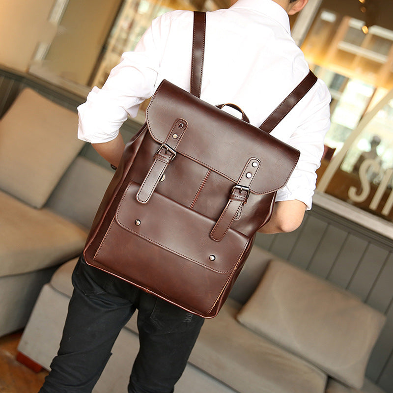 Elegant Backpack Made of Durable Faux Leather Bowlift