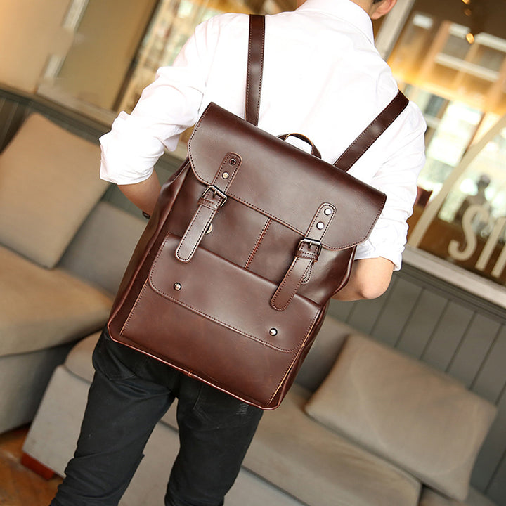 Elegant Backpack Made of Durable Faux Leather Bowlift