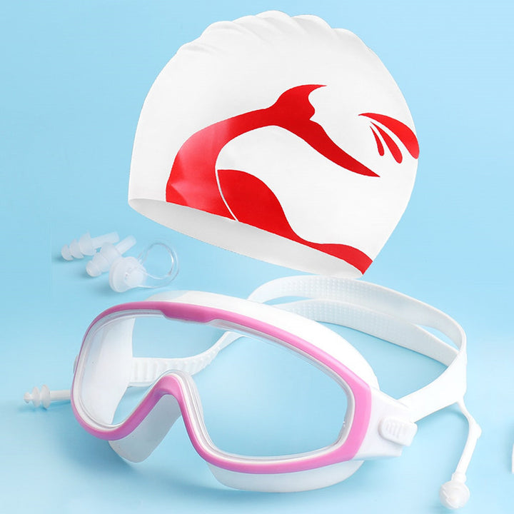 Diving goggles with comfortable silicone rim and waterproof earplugs Bowlift