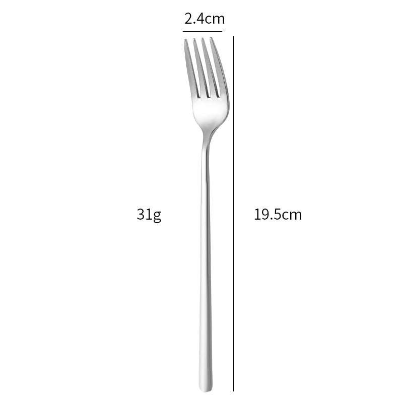 Elegant stainless steel dining fork with ergonomic handle Bowlift
