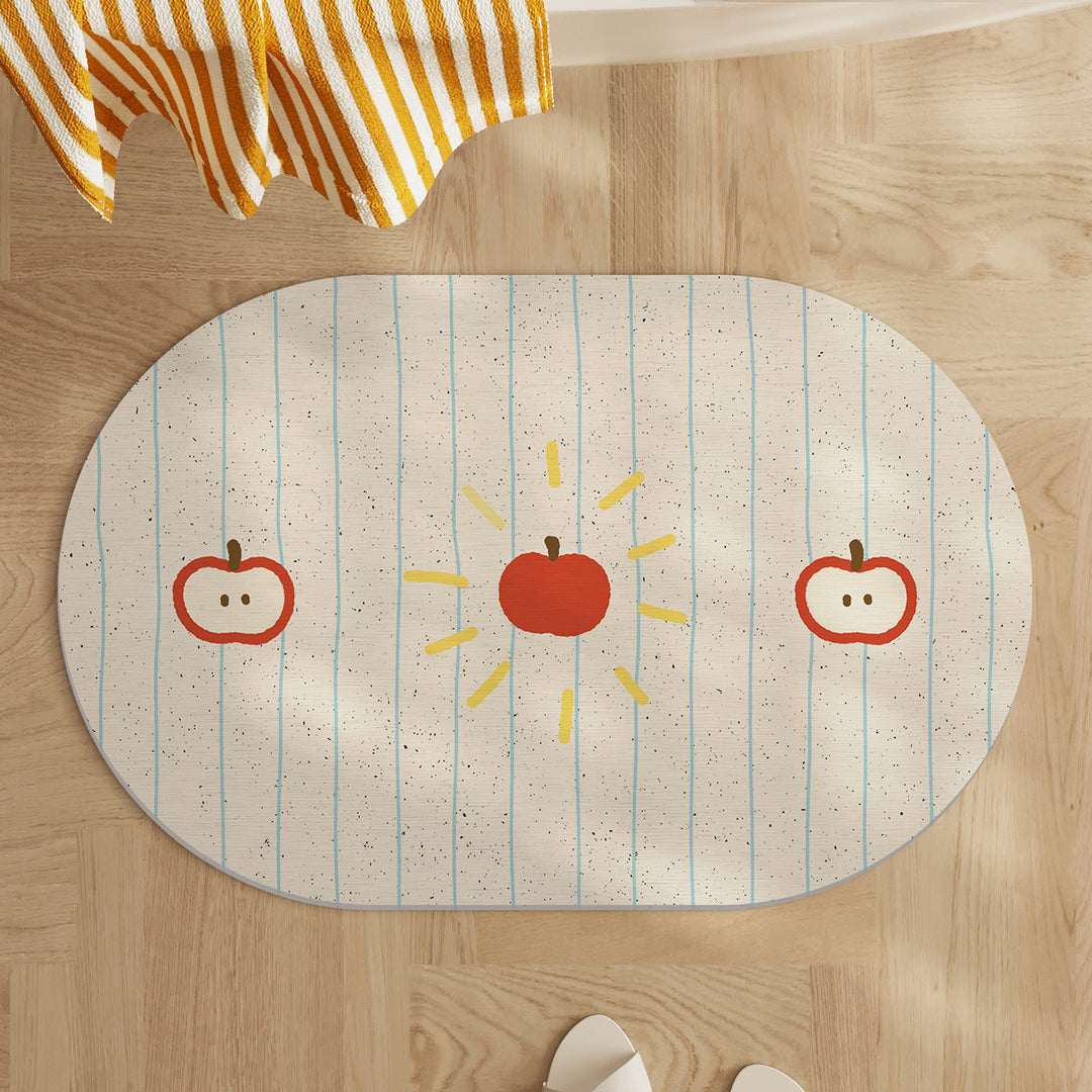 Playful Lemon-Themed Bath Mat Bowlift